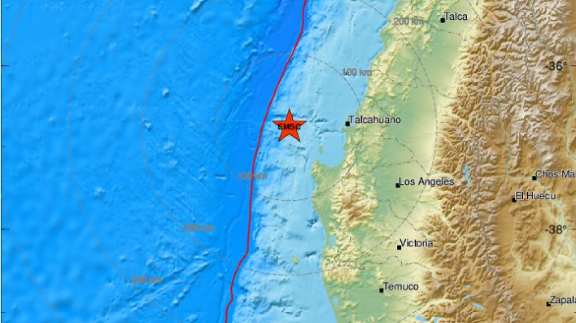 Χιλή: Σεισμός 5,1 Ρίχτερ 