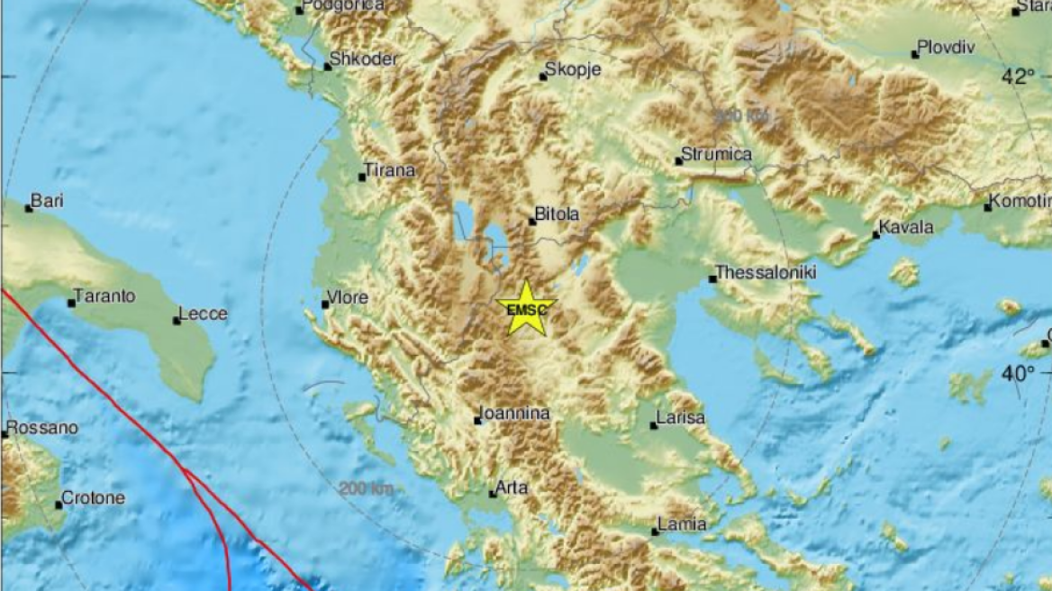 Σεισμός τώρα 3,1 Ρίχτερ στην Καστοριά