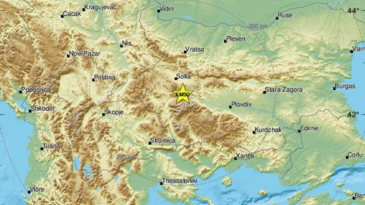 Σεισμός 3,6 Ρίχτερ στη Βουλγαρία