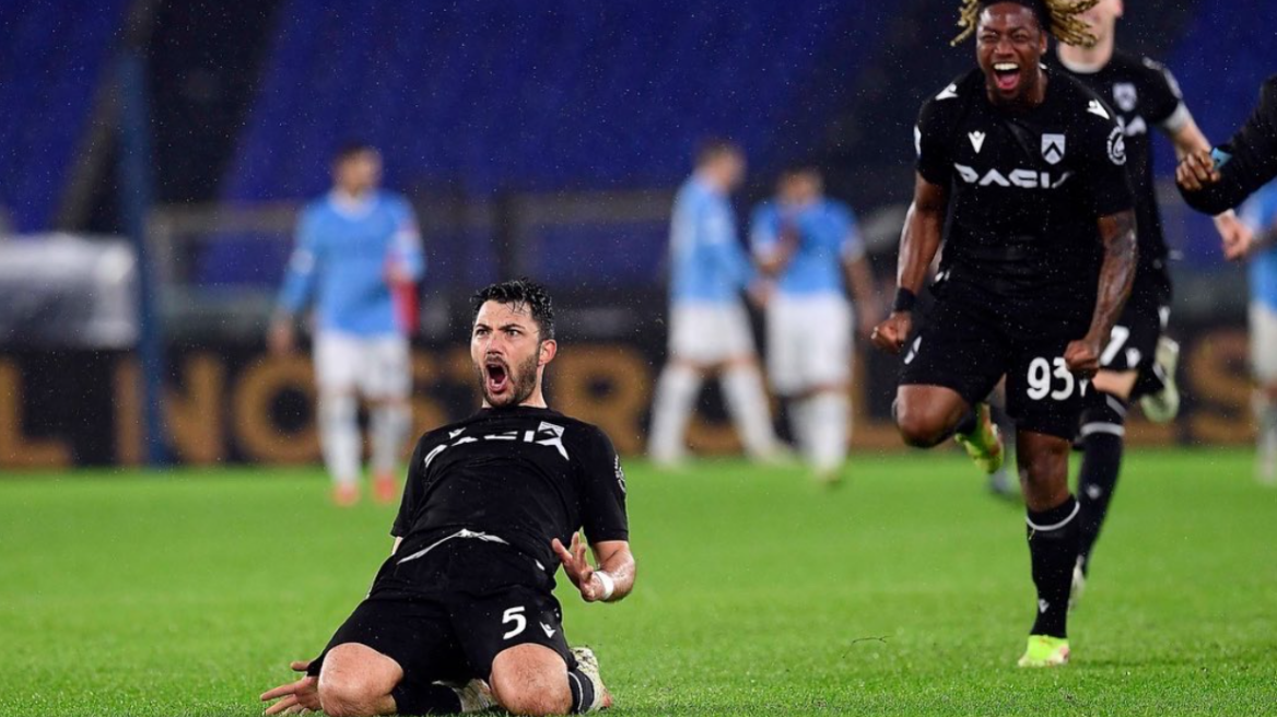 Λάτσιο - Ουντινέζε 4-4: Ματσάρα στη Ρώμη με «χαμένους» τους γηπεδούχους -Δείτε τα γκολ