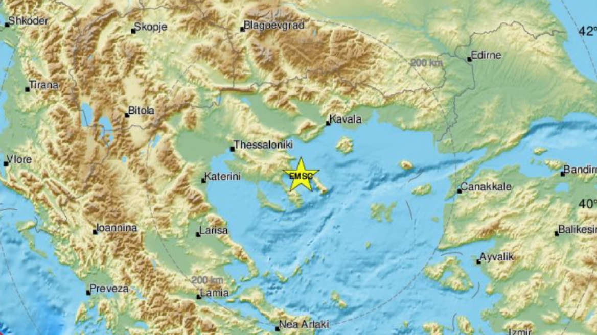 Σεισμός τώρα 3,1 Ρίχτερ στη Χαλκιδική