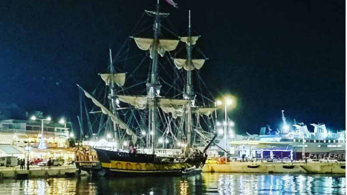 Ξανά στο λιμάνι της Ραφήνας το ρωσικό ιστιοφόρο Shtandart, αντίγραφο της φρεγάτας του Μεγάλου Πέτρου