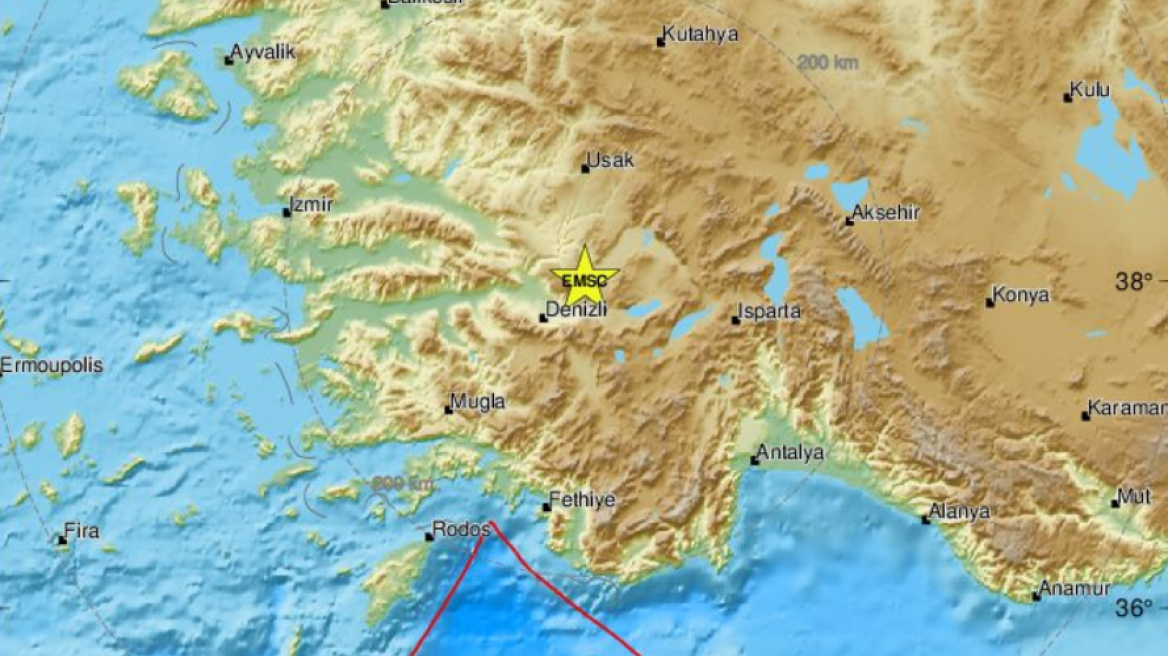 Σεισμός τώρα 3,8 Ρίχτερ στη δυτική Τουρκία
