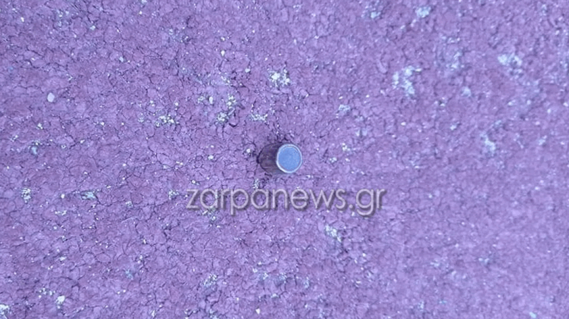 Σφαίρα καρφώθηκε στο ταρτάν του σταδίου Χανίων