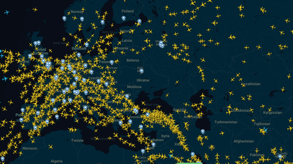 Notam για απαγόρευση πτήσεων στον εναέριο χώρο της Ουκρανίας