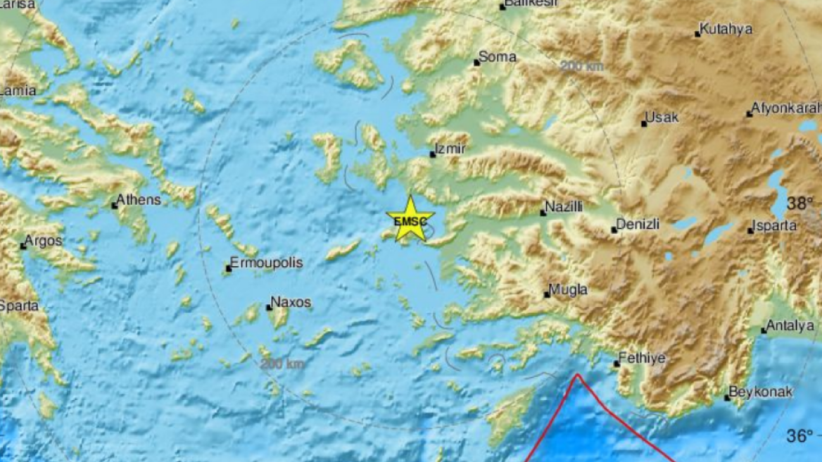 Σεισμός τώρα 3,6 Ρίχτερ στη Σάμο