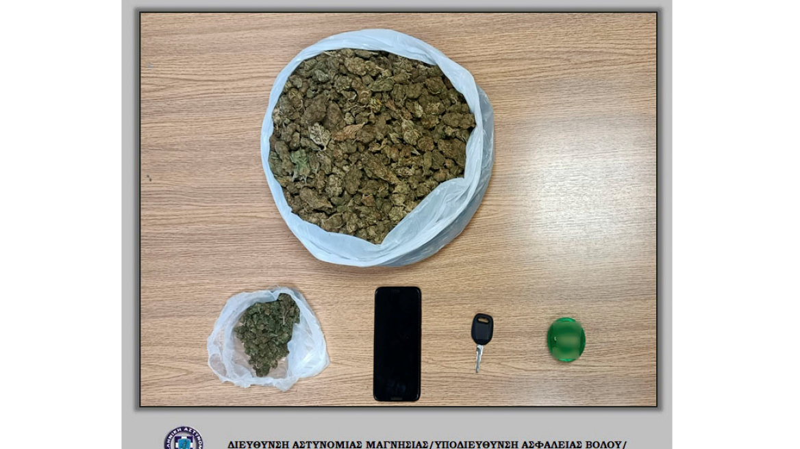 Βόλος: Ο σκύλος ξετρύπωσε ένα κιλό κάνναβης σε Ι.Χ.