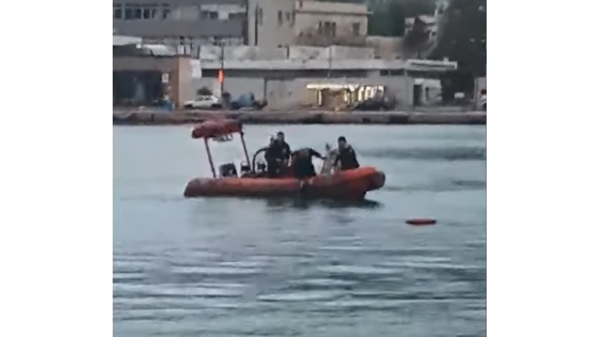 Βίντεο - Χίος: Η στιγμή που νεαρή λιμενικός σώζει σκυλάκι από πνιγμό