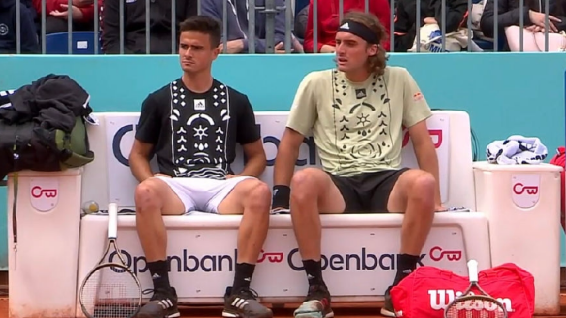  Τσιτσιπάς: Αποκλεισμός στο διπλό στο Madrid Open 