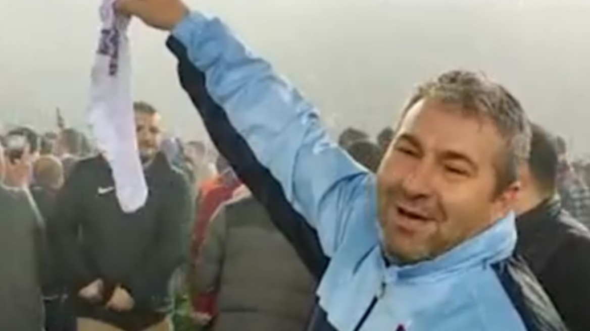 Μπακασέτας: Οπαδός της Τράμπζονσπορ έκανε κορνίζα την κάλτσα του 