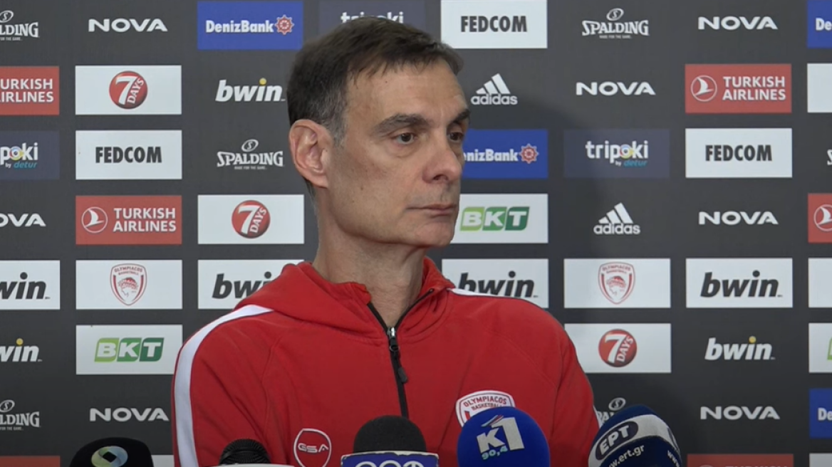 Μπαρτζώκας - Ολυμπιακός: «Πιεστήκαμε πολύ για το Final 4, η ομάδα δεν είναι η πιο έμπειρη»