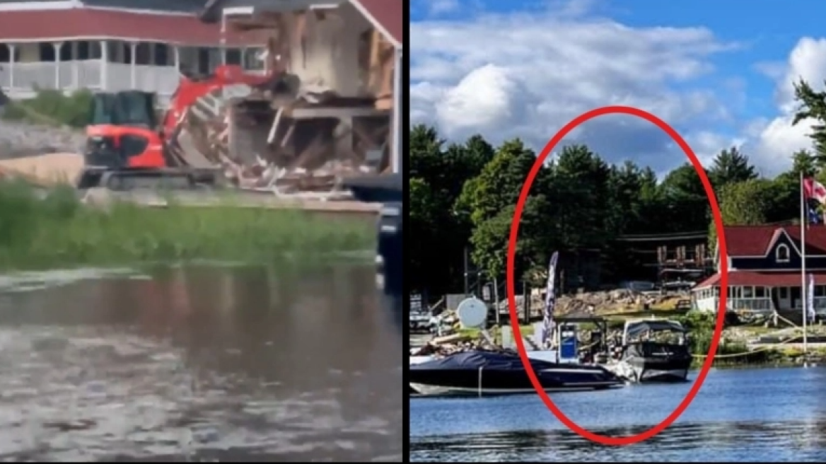 Εξοργισμένος εργάτης που απολύθηκε, ανέβηκε στην μπουλντόζα και διέλυσε τα γραφεία της εταιρίας (vid)