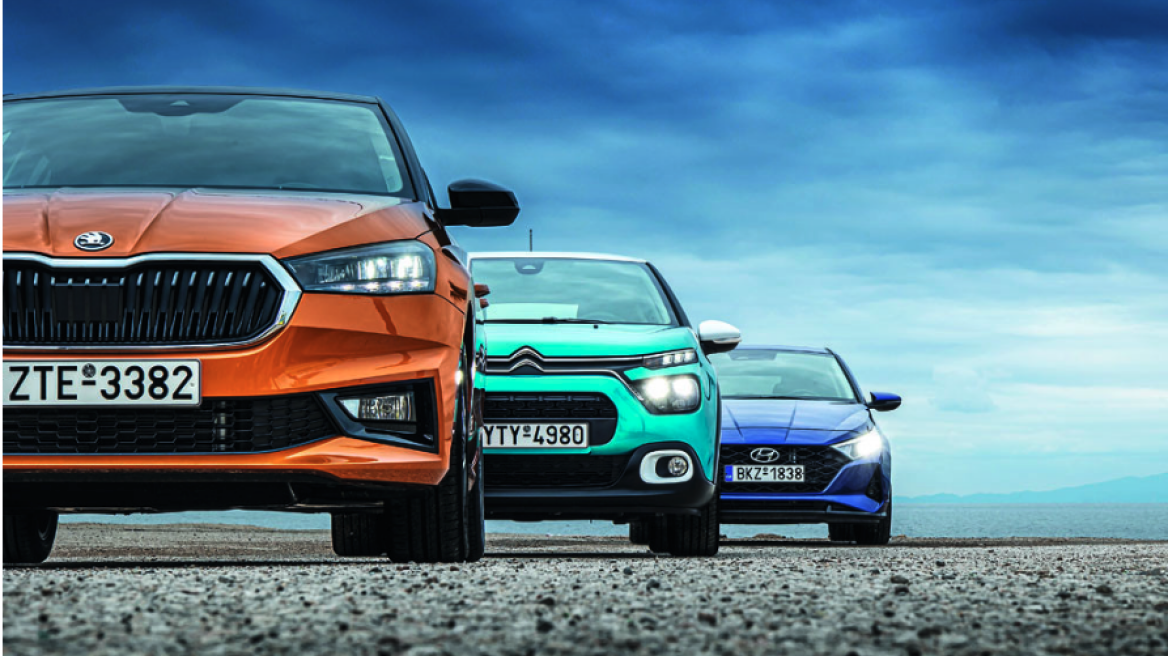 Συγκρίνουμε: Citroen C3 1.2 vs Hyundai i20 1.0T vs Skoda Fabia 1.0 TSI