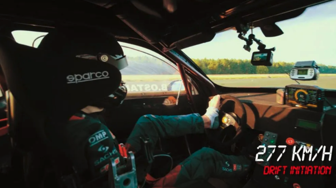 Απίστευτο: Ντριφτάρει με τα… πόδια στα 230 χλμ./ώρα! (Video)