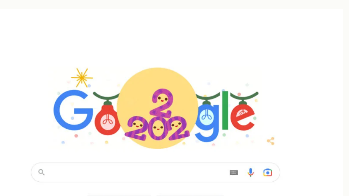 Παραμονή Πρωτοχρονιάς: Το doodle της Google για τη χρονιά που μας αφήνει