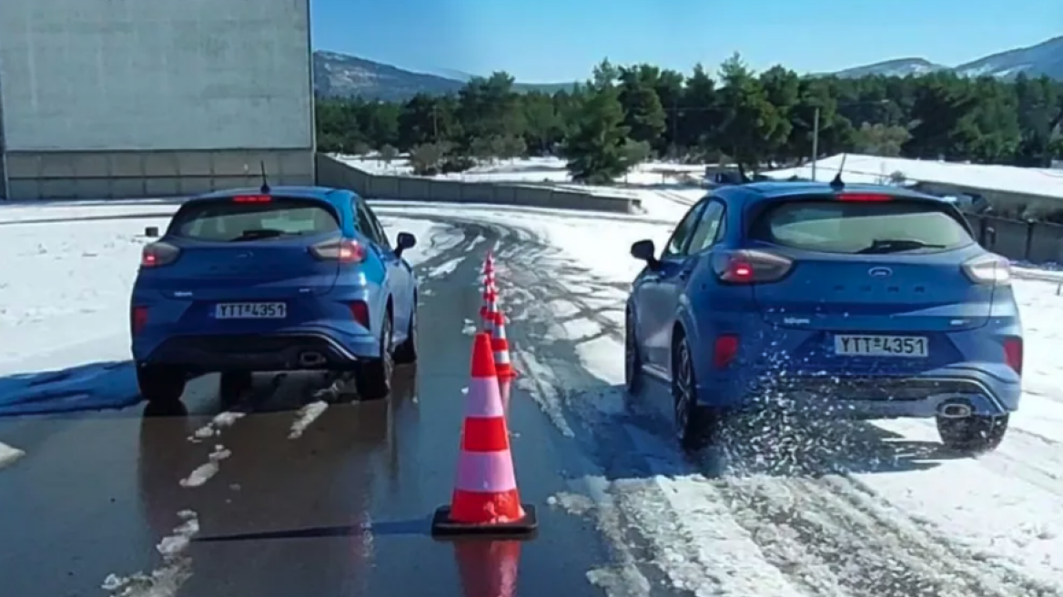 Σοκάρει η δοκιμή του Ιαβέρη σε χιονισμένο οδόστρωμα (+video)