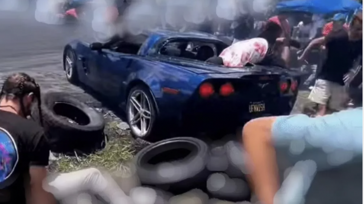 Corvette σκορπάει τον τρόμο - Ανατριχιαστικό video