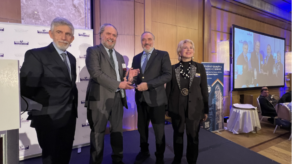 Βραβεύτηκε ο δρ Νίκος Τσάκος για την προσφορά του στη διεθνή και ελληνική ναυτιλία