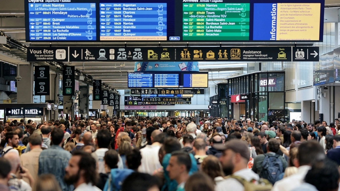 Δολιοφθορά στο σιδηροδρομικό δίκτυο στη Γαλλία: 7 στα 10 τρένα υψηλής ταχύτητας θα κινηθούν σήμερα