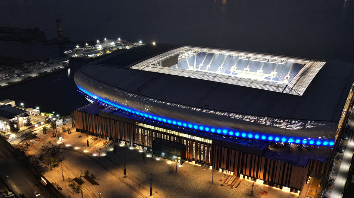 Έβερτον: «Καταρράκτες» στο νέο της γήπεδο - Καθησυχάζει ο σύλλογος λέγοντας ότι ακόμη γίνονται εργασίες