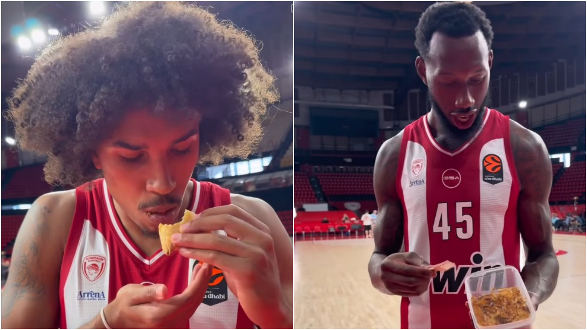 Ντόντα Χολ και Τάισον Γουόρντ δοκίμασαν και βαθμολόγησαν παραδοσιακά ελληνικά φαγητά - Βίντεο 