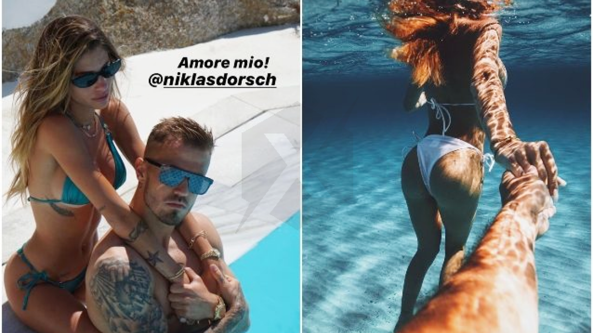 Νίκλας Ντορς - Κιάρα Νάστι: Οι καυτές πόζες με την Ιταλίδα καλλονή στη Μύκονο