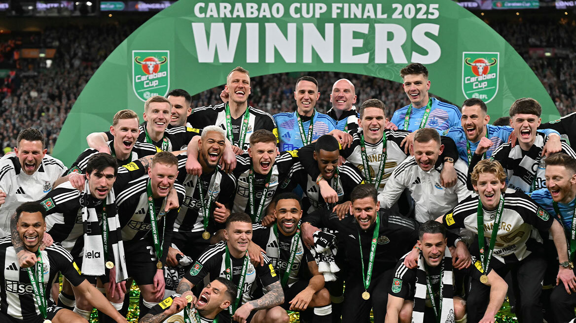 League Cup: Η Νιούκαστλ 2-1 την Λίβερπουλ στο Γουέμπλεϊ και κατέκτησε τρόπαιο μετά από 46 χρόνια - Δείτε τα γκολ