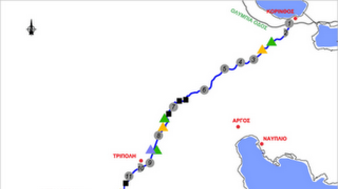 Ολικός 20λεπτος αποκλεισμός στον αυτοκινητόδρομο Κόρινθος - Τρίπολη - Καλαμάτα