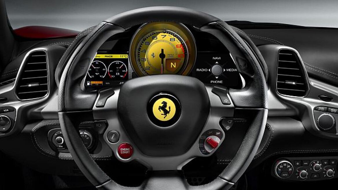 Ανακαλύψτε το τιμόνι της Ferrari F458 (video)