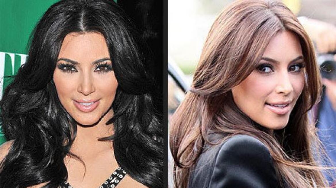 Η Kim Kardashian έγινε καστανή