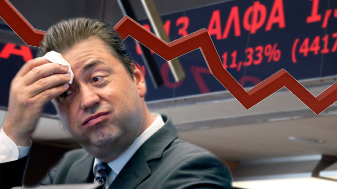 Athens' stock market "crashes" at -6.28%