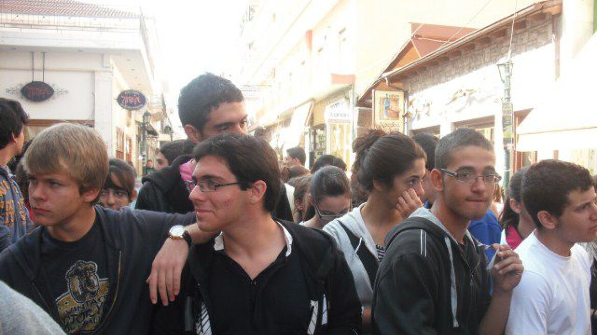 Διαμαρτυρία μαθητών στο Καστρί