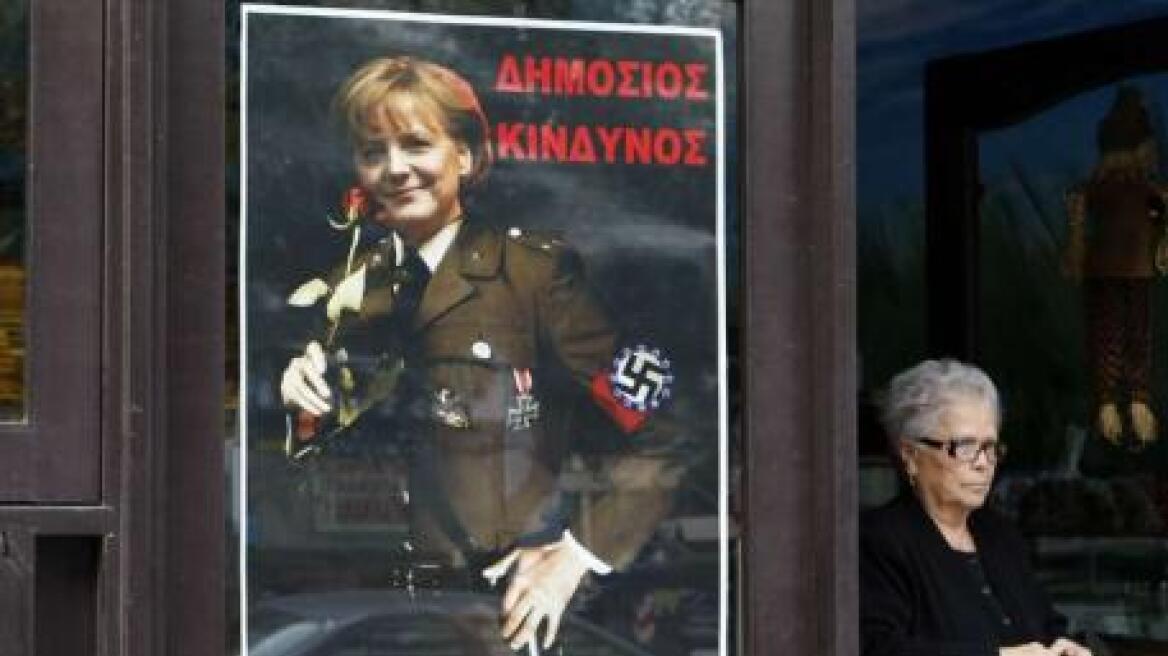 «Οι οργισμένοι Έλληνες συγκρίνουν τη Μέρκελ με τους Ναζί»