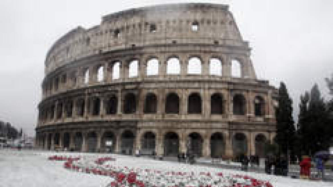 Επέλαση του χιονιά στην Ρώμη 