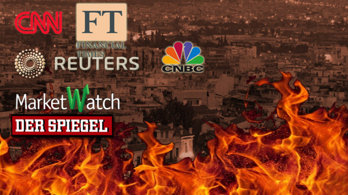 Η Αθήνα στις φλόγες και στις οθόνες των διεθνών ΜΜΕ 