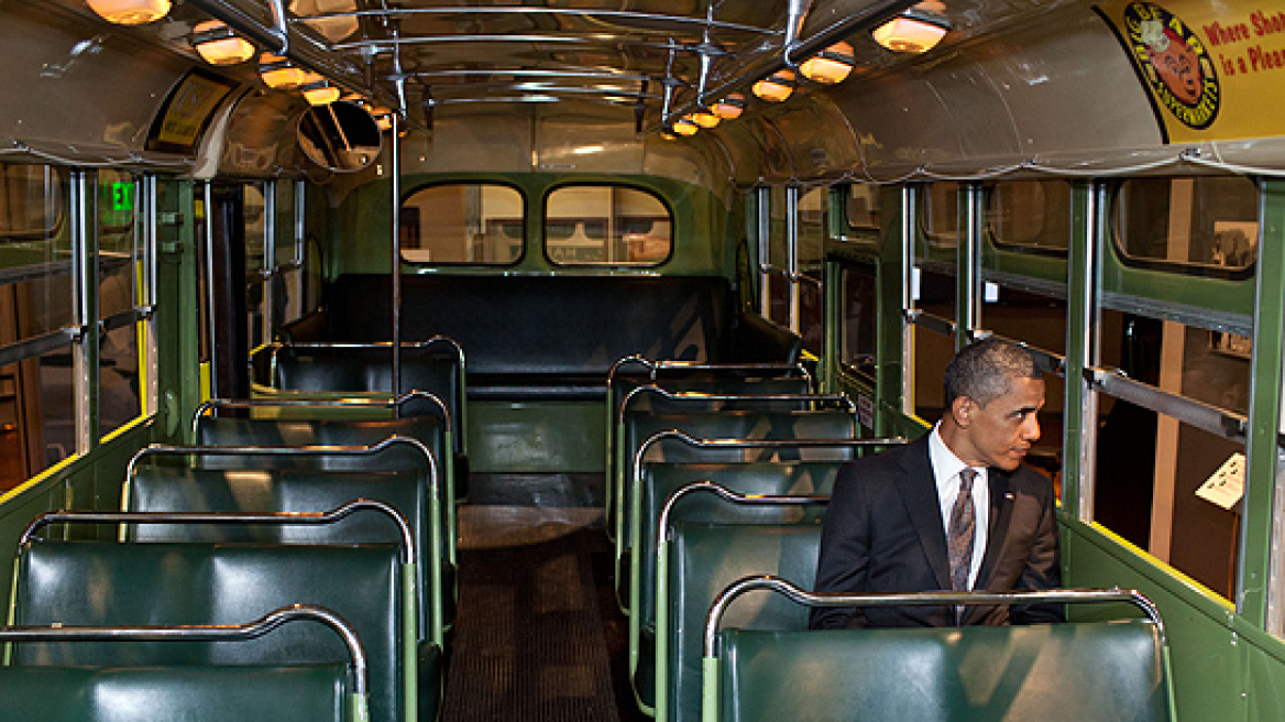 Ο Μπαράκ Ομπάμα πήρε το λεωφορείο της Ρόζα Παρκς!