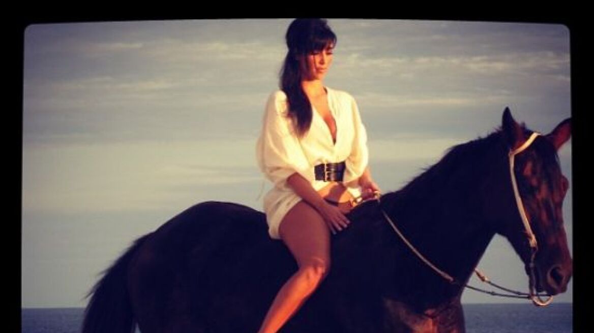 Η Kim Kardashian και το άλογο