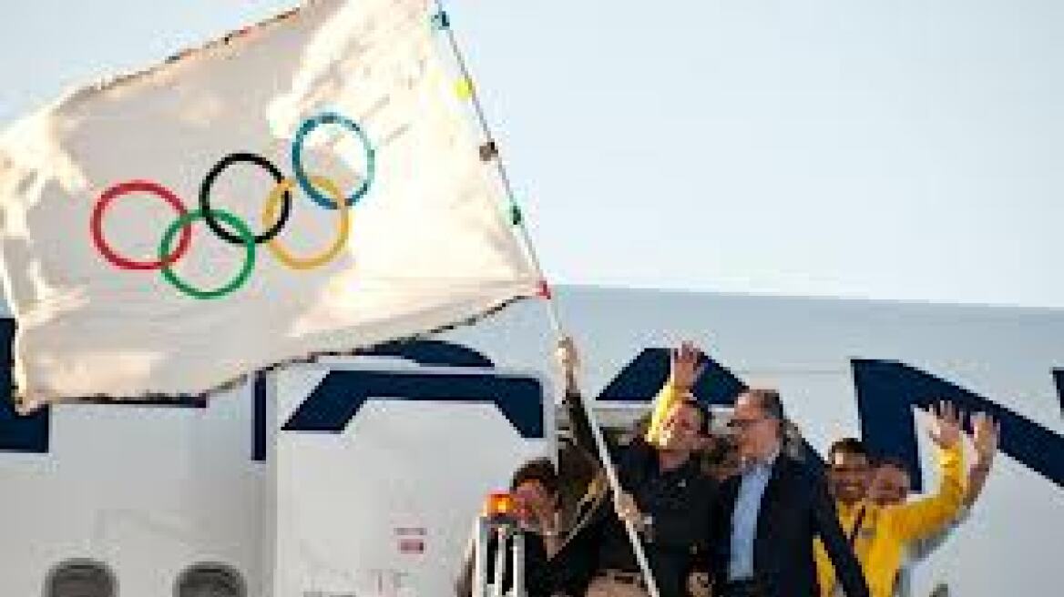 Η Ολυμπιακή σημαία έφτασε στο Ρίο ντε Τζανέιρο
