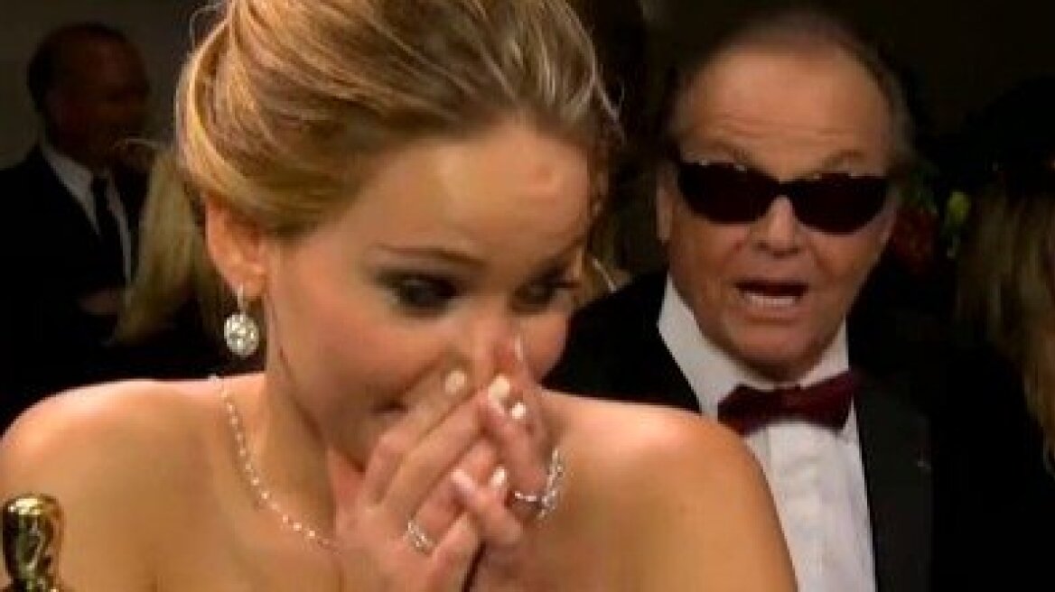 Ο Jack Nicholson φλερτάρει την Jennifer Lawrence 