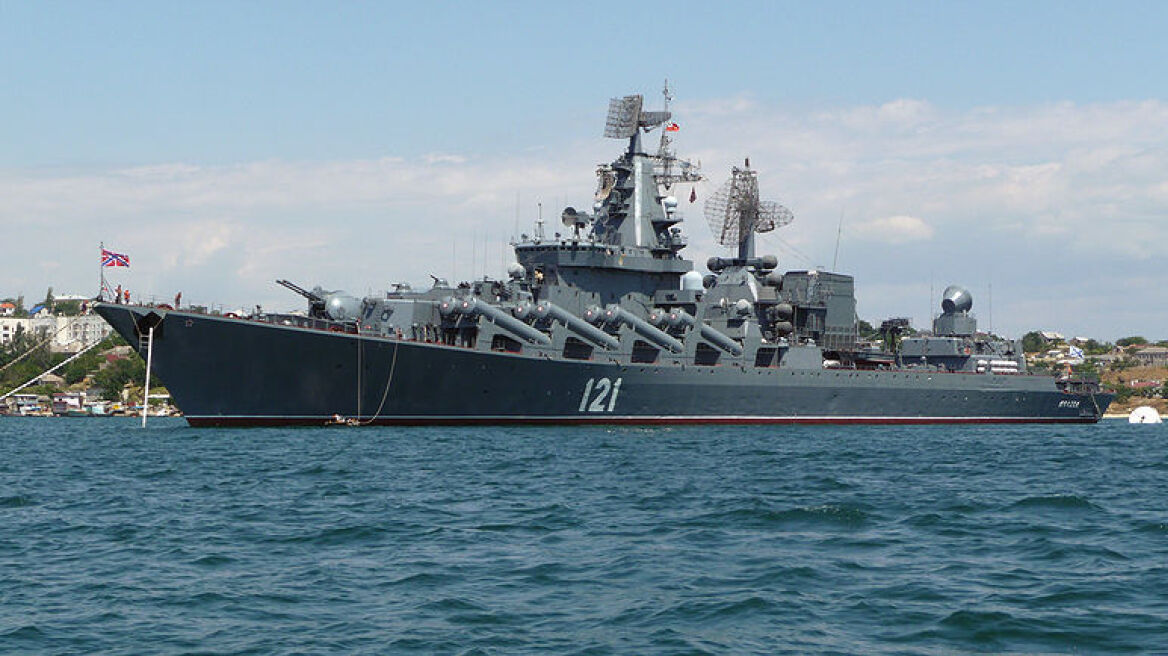 Η Ρωσία στέλνει τη ναυαρχίδα της Μαύρης Θάλασσας, «Moskva», στην ανατολική Μεσόγειο