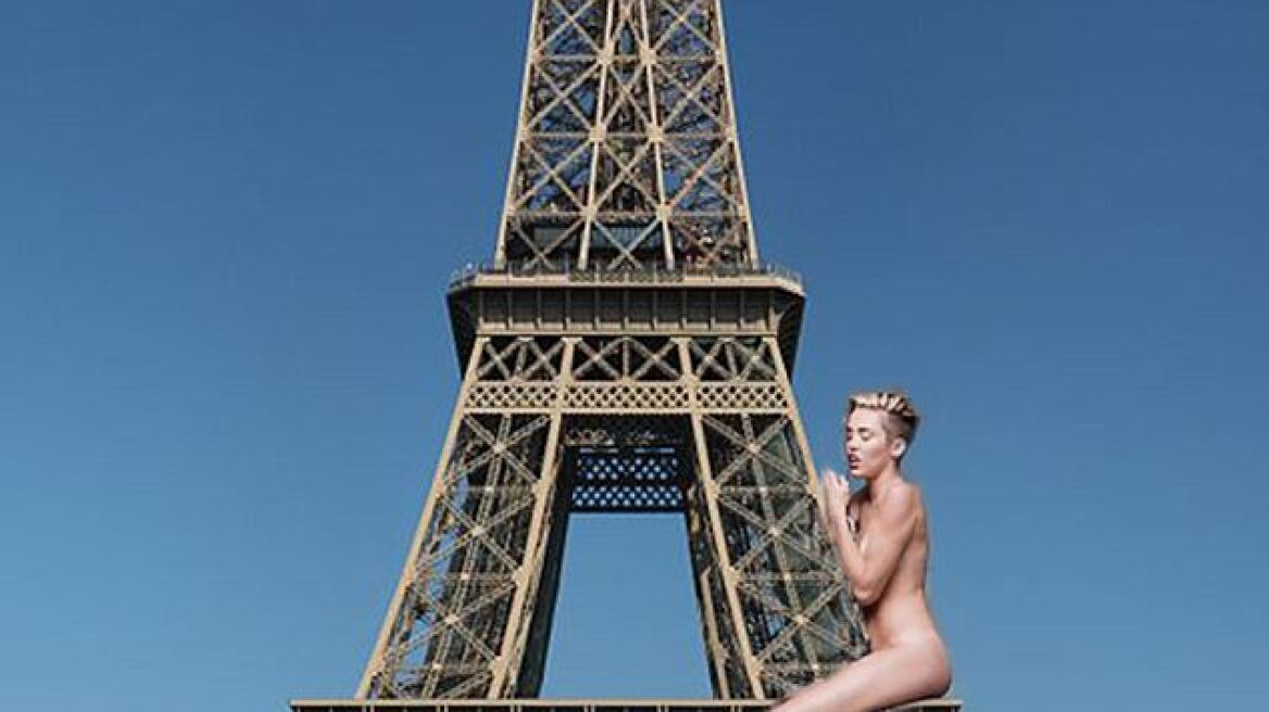 Καβάλησε και τον Πύργο του Άιφελ η Miley Cyrus