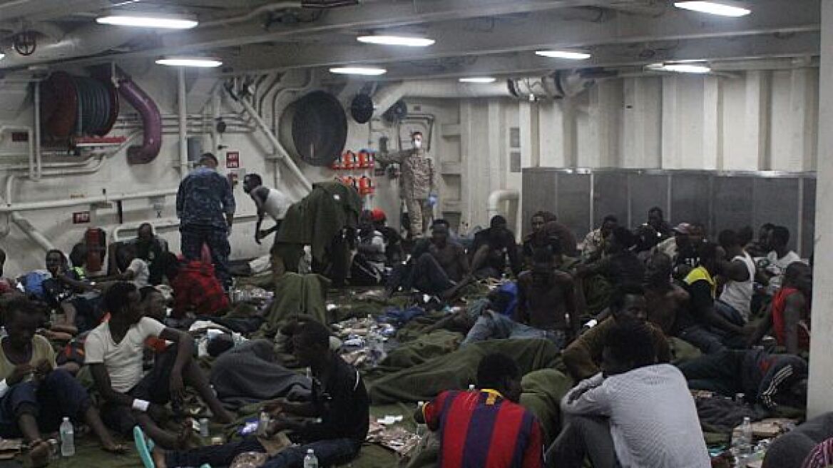 Αμερικανικό πολεμικό πλοίο έσωσε μετανάστες στη Μάλτα