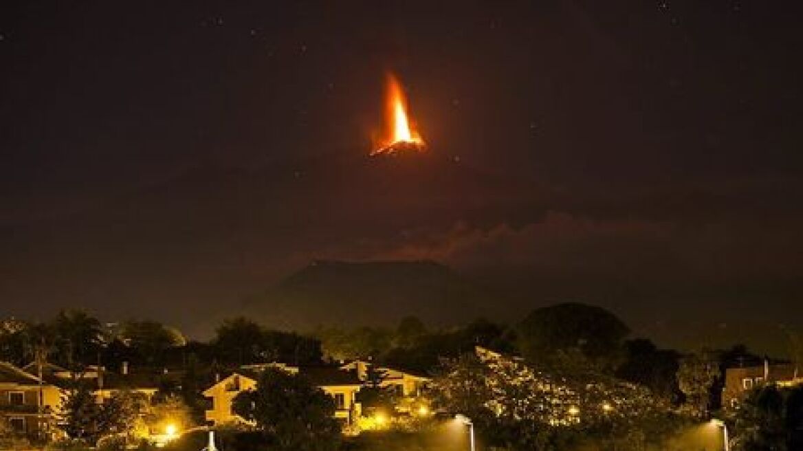 Έκρηξη στο ηφαίστειο στο Όρος Αίτνα