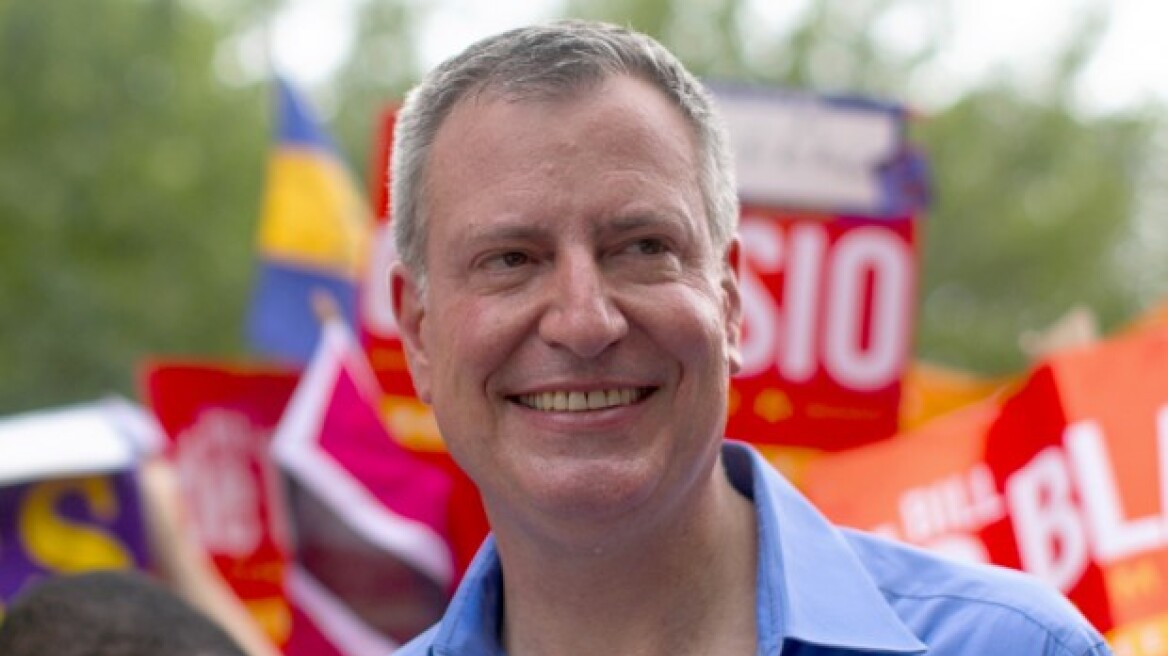 Νέος δήμαρχος της Νέας Υόρκης ο Δημοκρατικός Μπιλ ντε Μπλάζιο