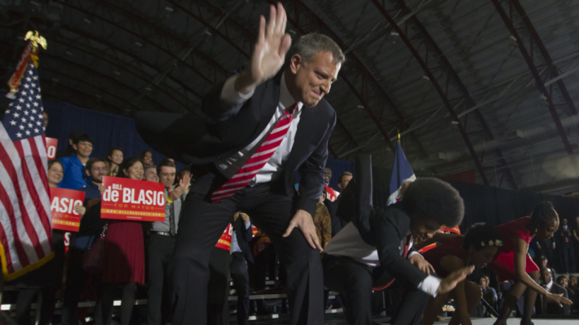 Ντε Μπλάζιο: Και χορευταράς ο νέος δήμαρχος της Νέας Υόρκης 