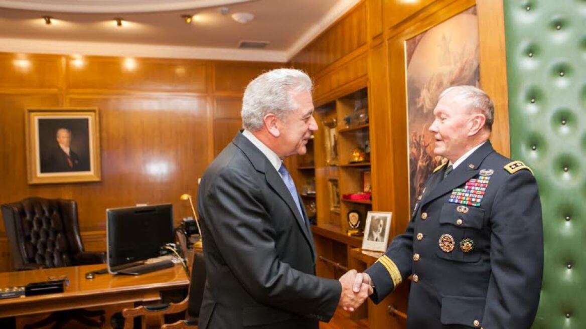 Οι εξελίξεις στη Μεσόγειο στη συνάντηση Αβραμόπουλου-Αρχηγού Ενόπλων Δυνάμεων ΗΠΑ