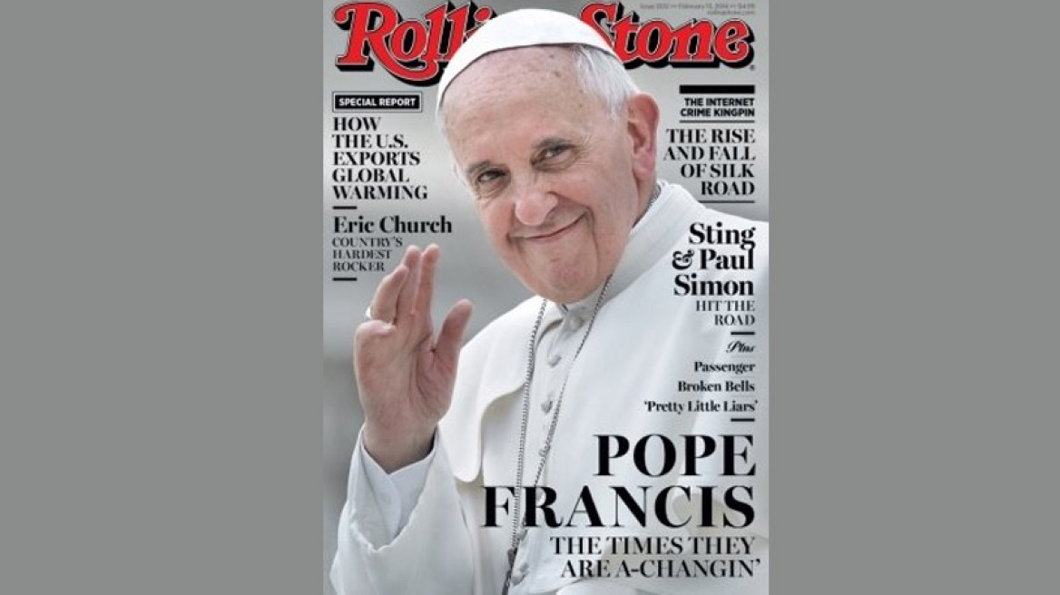 «Papa was a Rolling Stone»: Εξώφυλλο στο ιστορικό περιοδικό ο Πάπας!