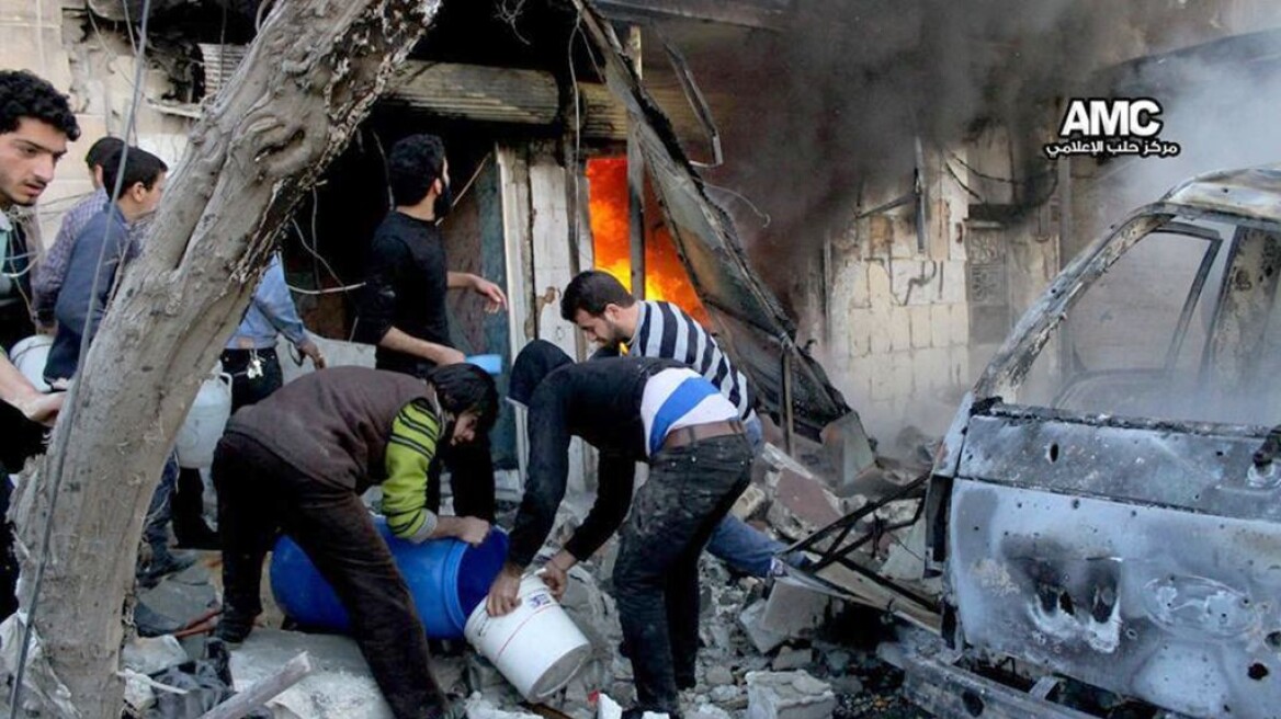 Συρία: Είκοσι νεκροί από νέες επιδρομές με βαρέλια-βόμβες στο Χαλέπι
