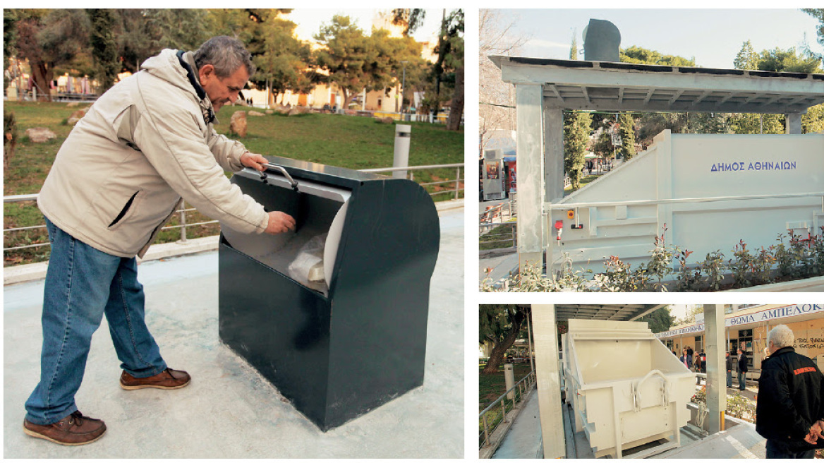 Έως τον Απρίλιο η εγκατάσταση των βυθιζόμενων κάδων απορριμμάτων στην Αθήνα