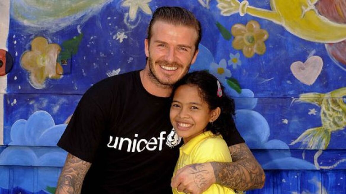 Η Unicef έστειλε τον David Beckham στις Φιλιπίννες